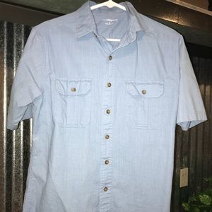 Blue button up